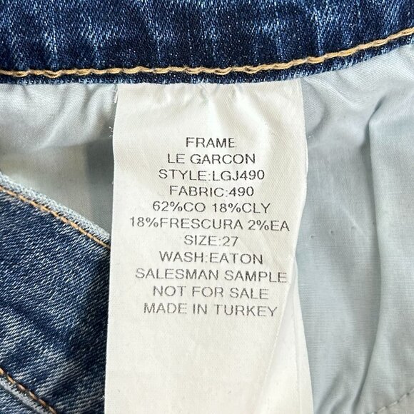 Frame Le Garcon Jeans in Eaton - Picture 7 of 7